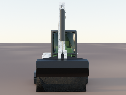 331 Compact Mini Excavator Crane Modello 3D