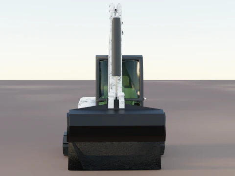 331 Compact Mini Excavator Crane 3D Model