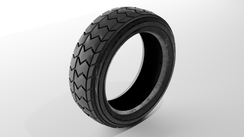 Construction Vehicle Tire 3D 模型 .c4d .max .obj .3ds .fbx .stl .blend 