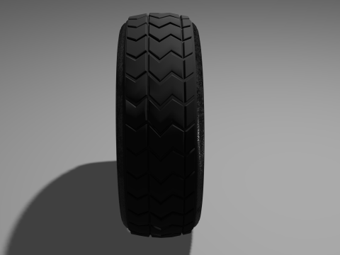 Construction Vehicle Tire 3D 模型