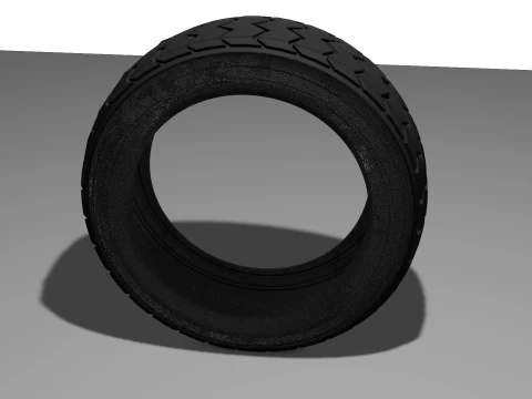 Construction Vehicle Tire 3D Model