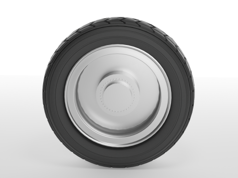 Construction Vehicle Wheel 3D Model