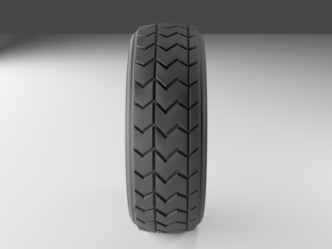 Construction Vehicle Wheel 3D Model