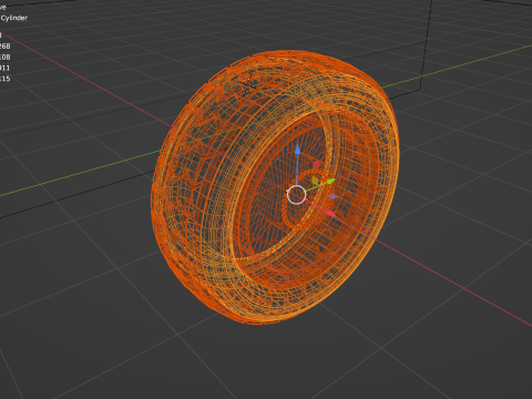 Construction Vehicle Wheel 3D Model