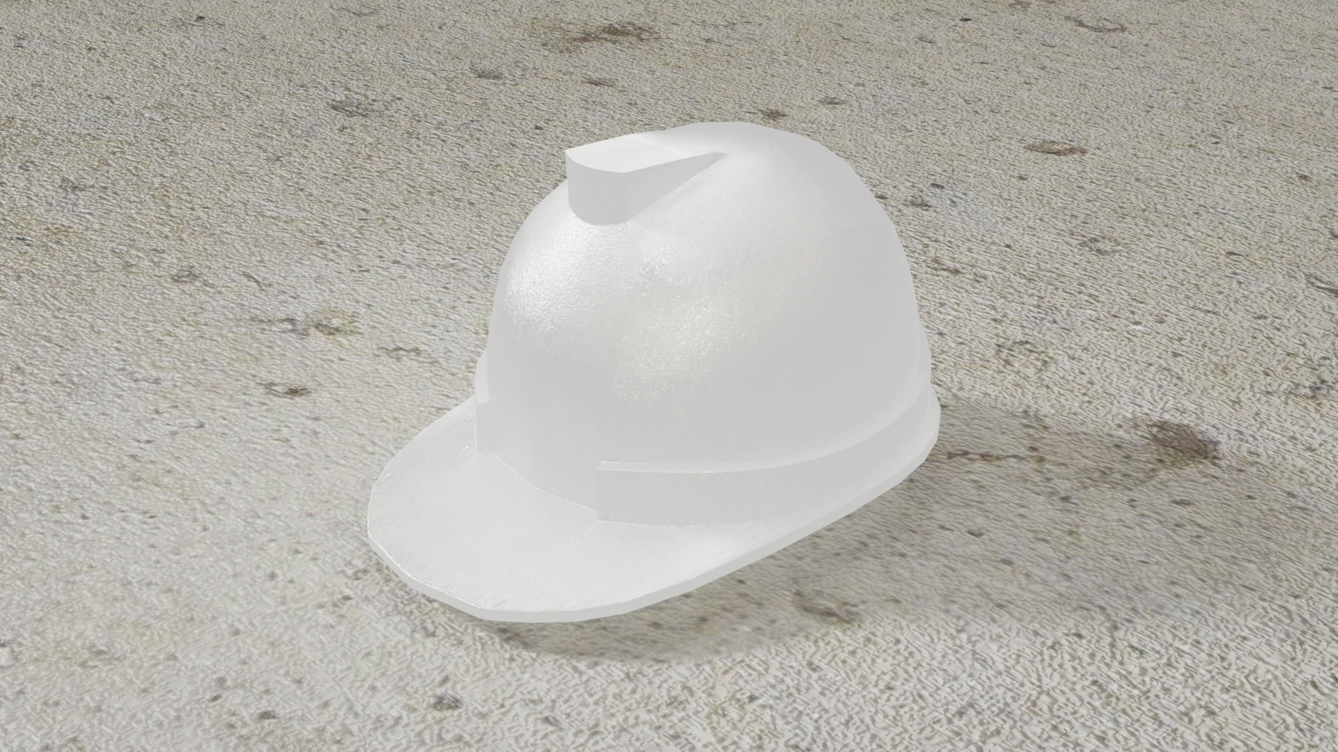 Generic fiberglass hard hat 3D Model .c4d .max .obj .3ds .fbx .stl .blend 