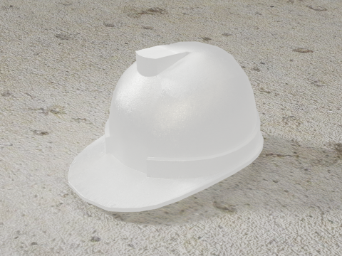 Generic fiberglass hard hat Modelo 3D
