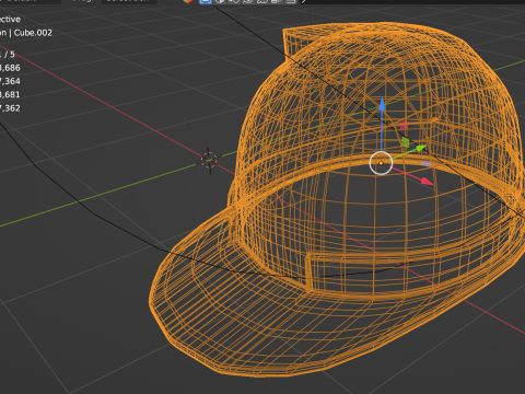 Generic fiberglass hard hat 3D Model