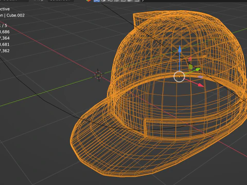 Generic fiberglass hard hat 3D Model