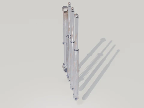 Hydraulic Cylinders 3D Model