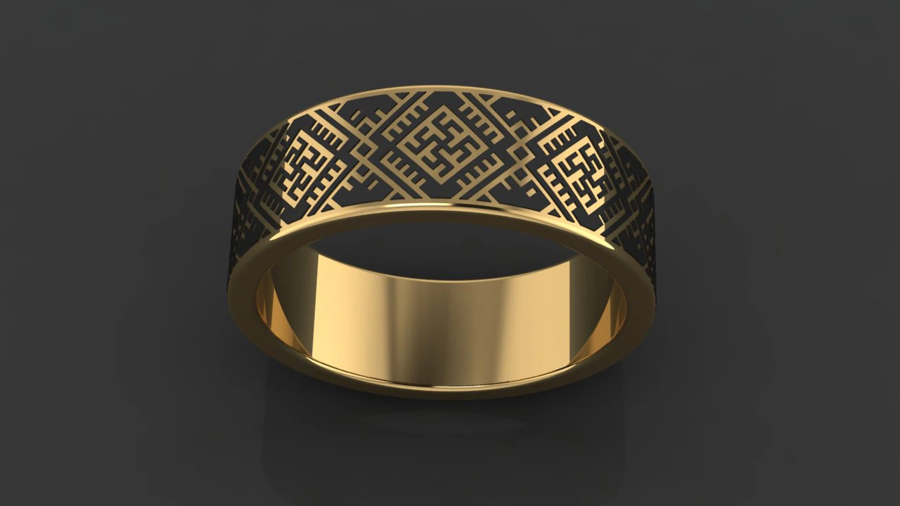 ringflowerfern 3D Print Model .c4d .max .obj .3ds .fbx .stl .blend