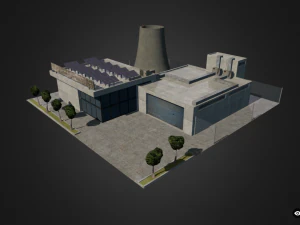 centrum energetyczne Model 3D