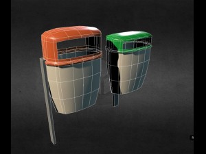 paper bin pack x2 Modelo 3D