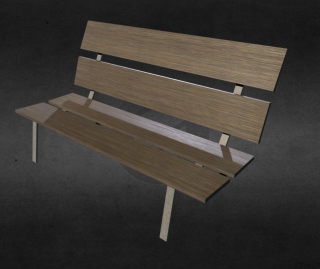 bench Modello 3D .c4d .max .obj .3ds .fbx .stl .blend 
