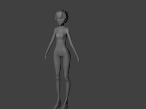 anime characterhigh polygony Modèle 3D