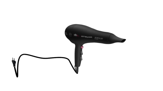 hairdryer 3D Model .c4d .max .obj .3ds .fbx .stl .blend 