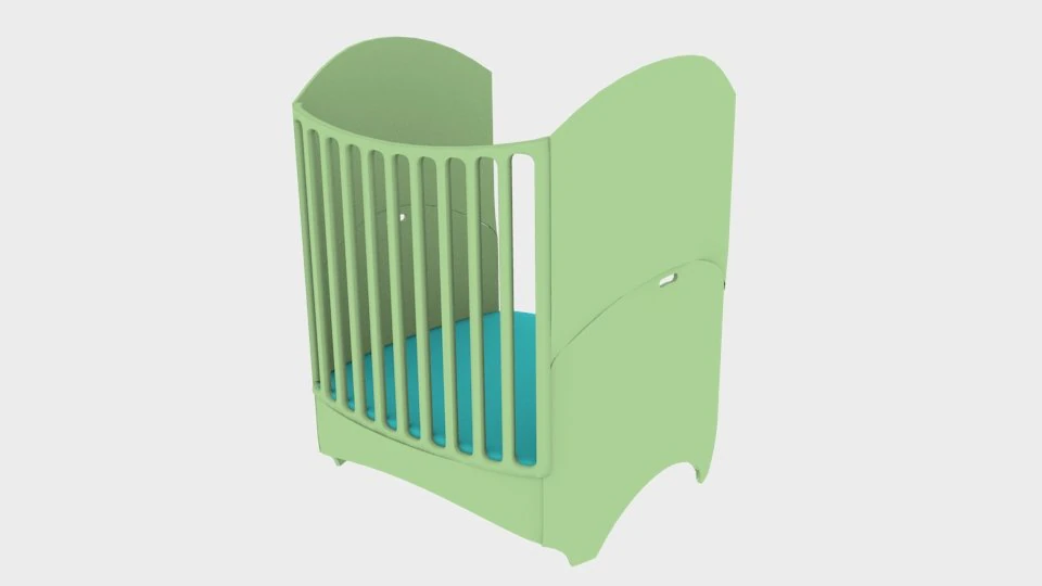 crib 3D Model .c4d .max .obj .3ds .fbx .stl .blend 