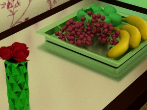 bedroom at the hotel Model 3D