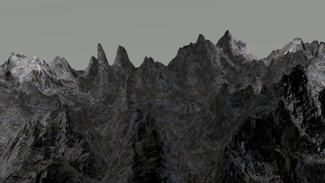 mountainous landscape 3D Модель .c4d .max .obj .3ds .fbx .stl .blend 