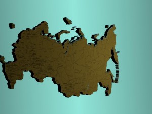 map of the russian federation 3D Модель
