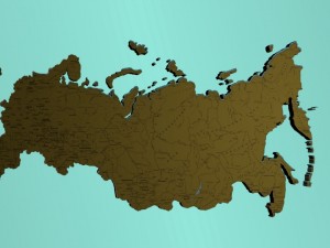 map of the russian federation 3D Модель