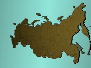 map of the russian federation 3D Модель