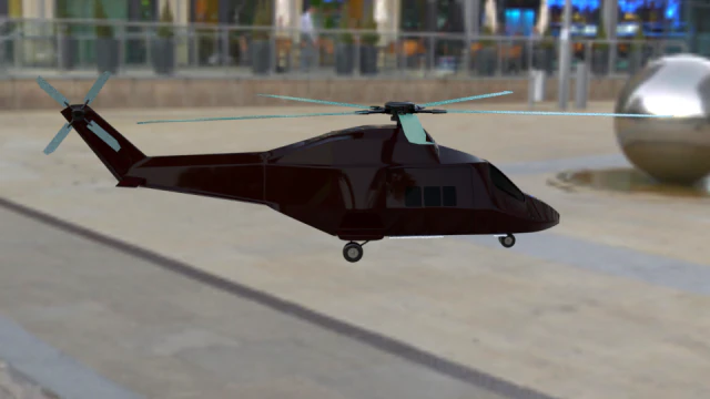 helicóptero Modelo 3D .c4d .max .obj .3ds .fbx .stl .blend
