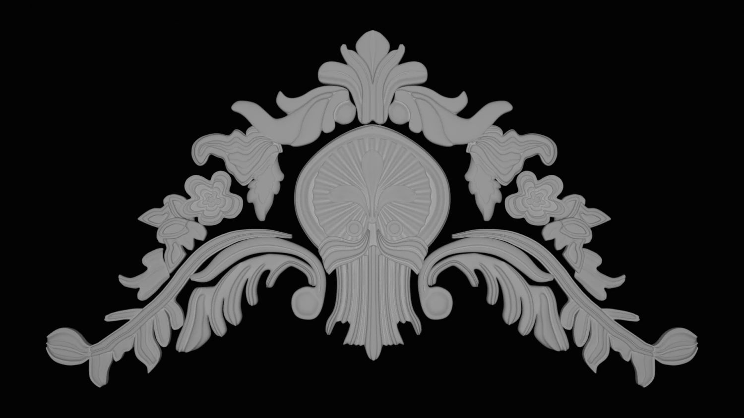 stucco decoration 3D Model .c4d .max .obj .3ds .fbx .stl .blend