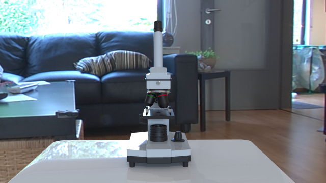 microscope 3D-Modell .c4d .max .obj .3ds .fbx .stl .blend 