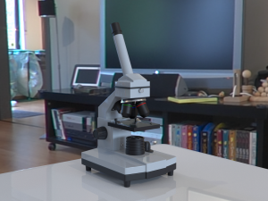 microscope 3D-Modell