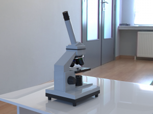 microscope 3D-Modell