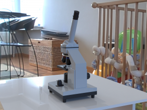 microscope 3D-Modell