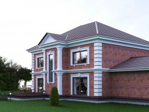 レンガ造りの家 3Dモデル