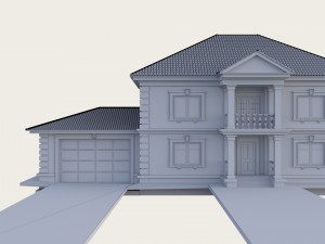 Brick house 3D Модель