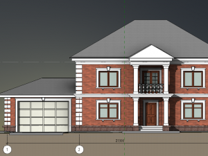 Brick house 3D Модель