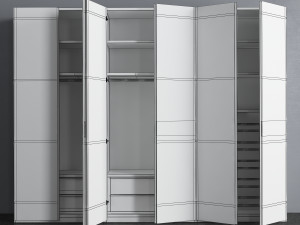 silenia linear wardrobe 3D Model