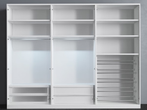 silenia linear wardrobe 3D Model