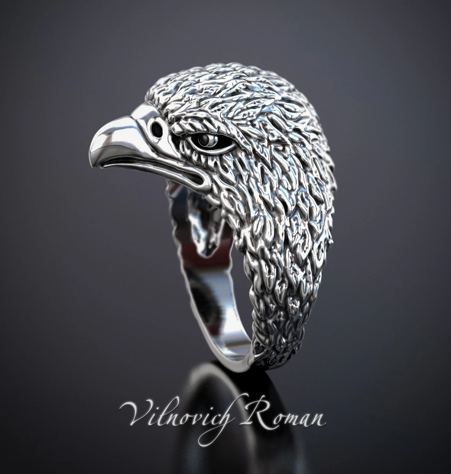 ring eagle 3D Model .c4d .max .obj .3ds .fbx .stl .blend 