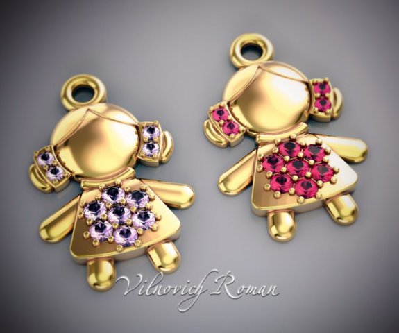 charm Modello 3D .c4d .max .obj .3ds .fbx .stl .blend