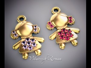 charm 3Dモデル