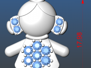 charm Modello 3D