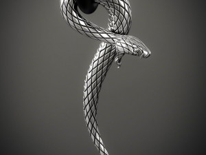 snake pendant 3Dプリントモデル