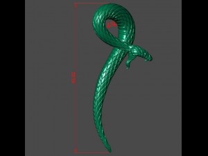 snake pendant 3D 打印模型