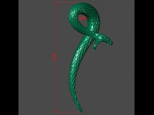 pingente de cobra Modelo de Impressão 3D