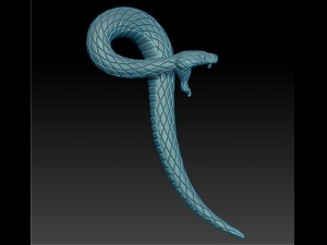 snake pendant 3D 打印模型