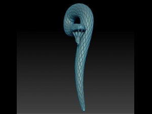 snake pendant 3D 打印模型