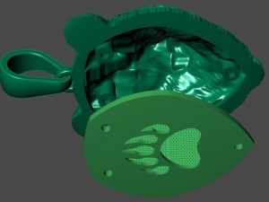 bear pendant Modelo de Impressão 3D