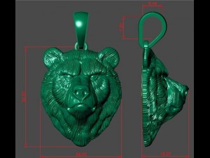 bear pendant Modelo de Impressão 3D