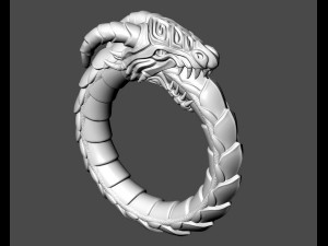Ring ouroboros 3D 模型