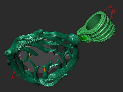 THE LYNX PENDANT 3D Print Model
