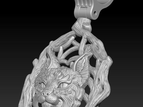 THE LYNX PENDANT 3D Print Model